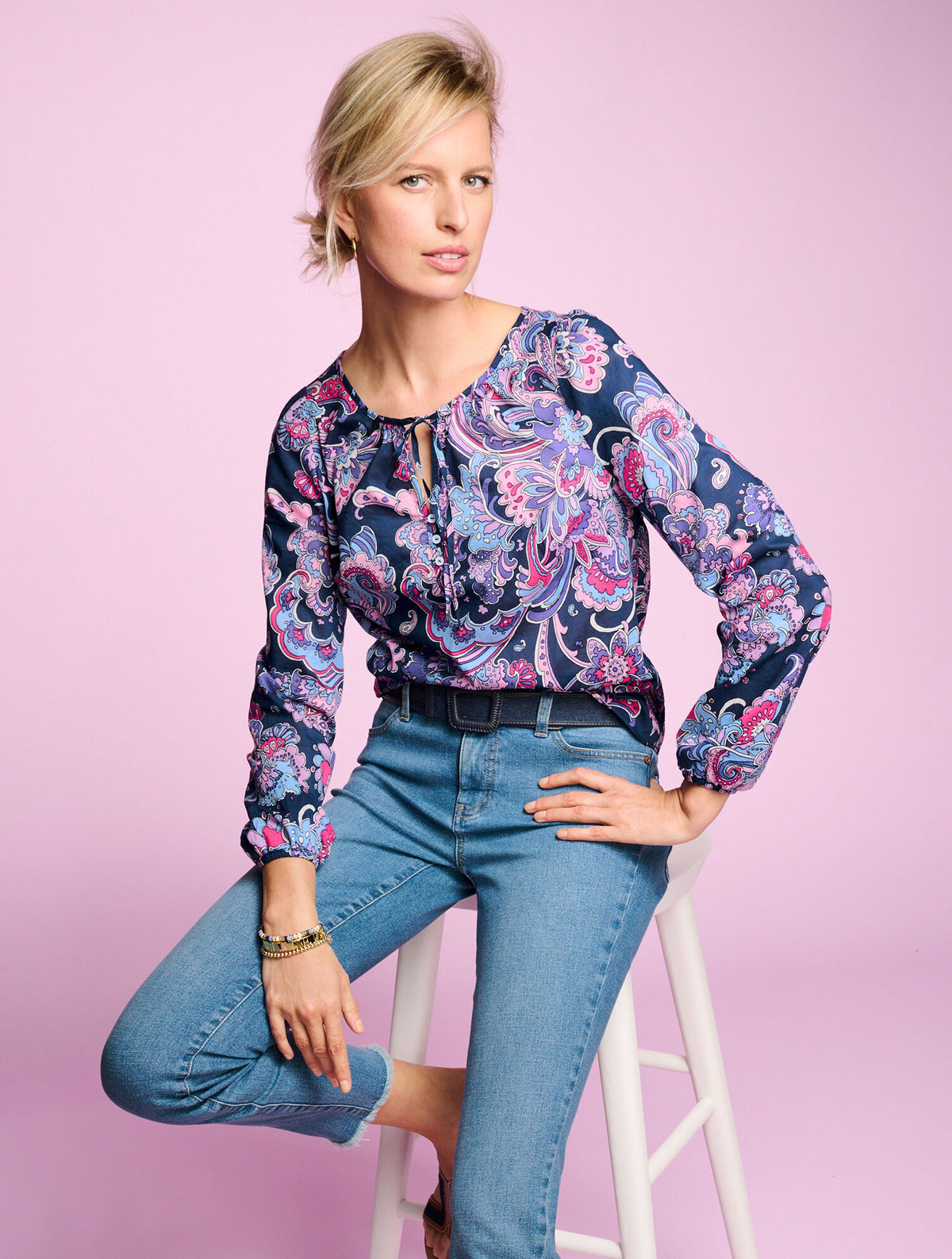 Talbots SLIM ANKLE JEANS - FLORES WASH