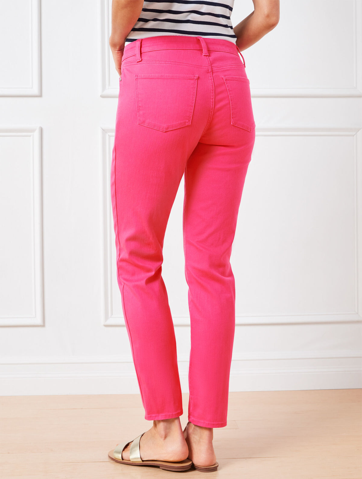 Talbots SLIM ANKLE JEANS - PIGMENT DYE
