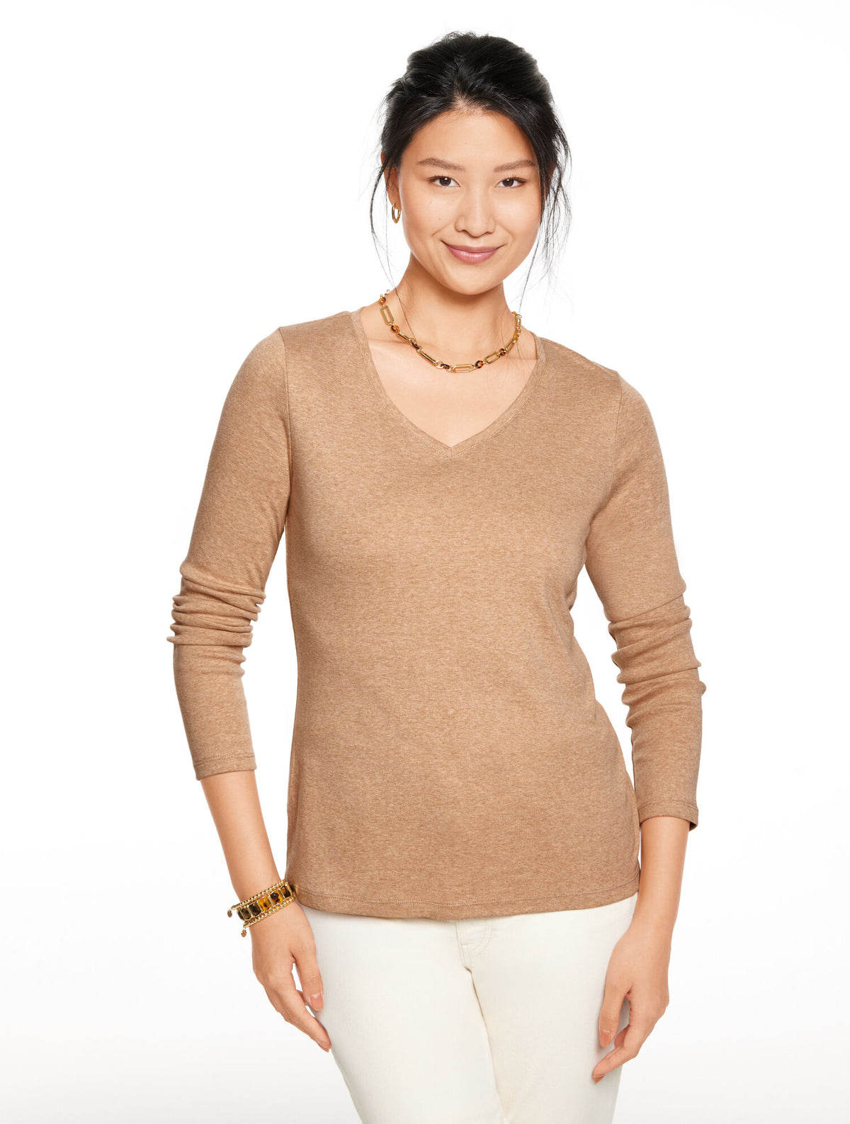 Talbots PIMA V-NECK TEE
