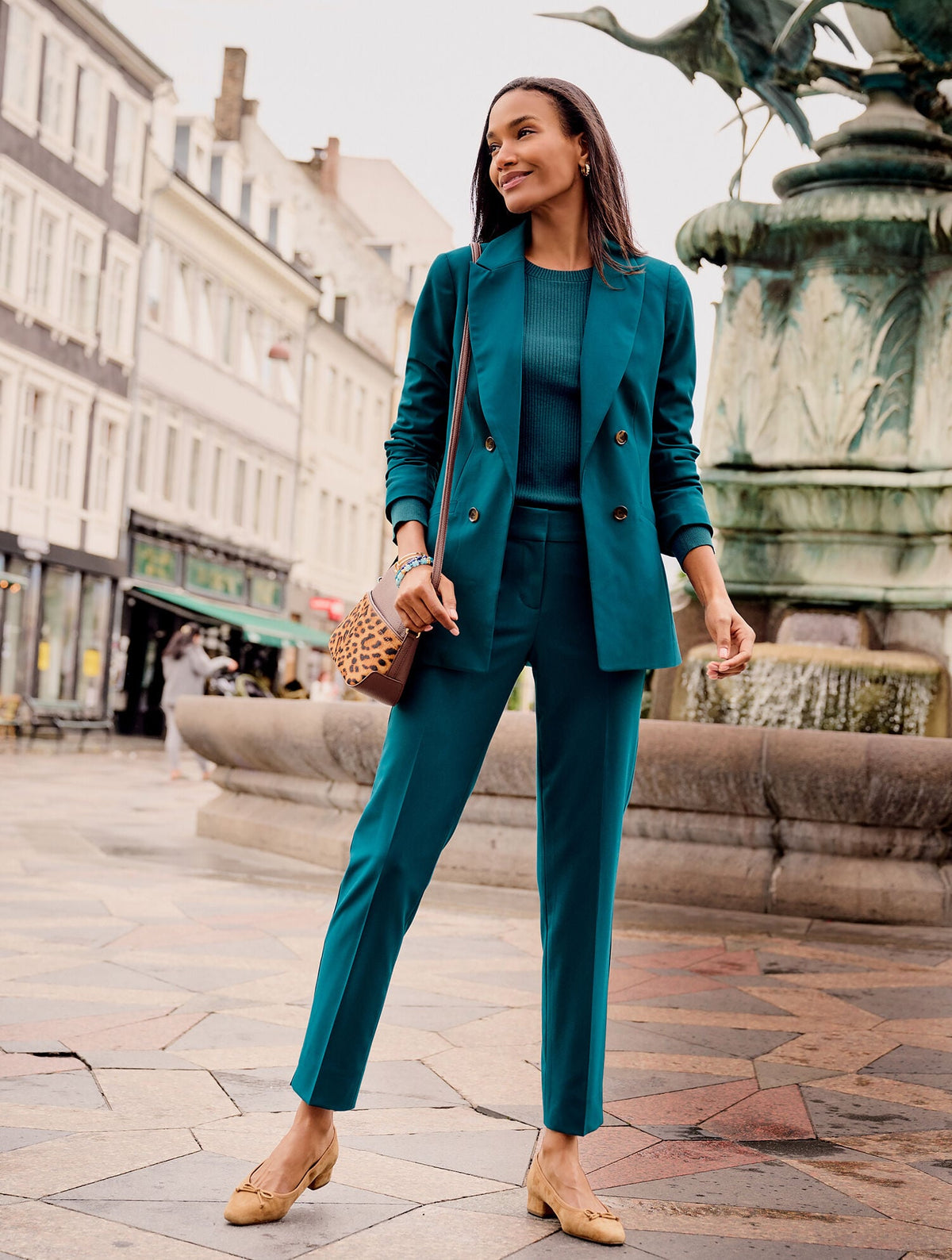 Talbots CITY TWILL OPEN FRONT BLAZER