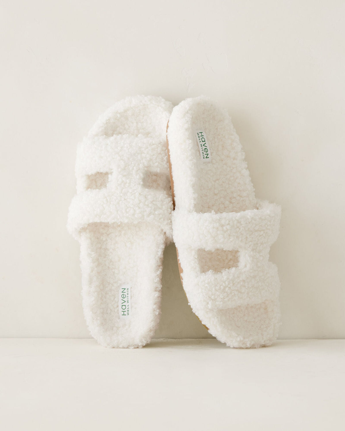 Talbots CURLY SHERPA CUTOUT SLIDES