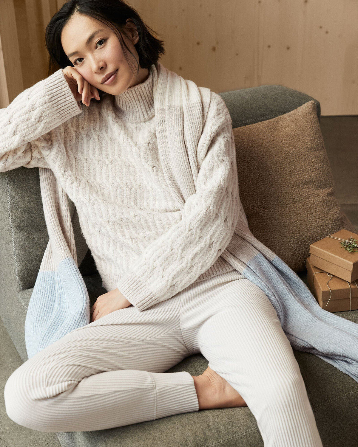 Talbots ORGANIC COTTON JACQUARD SWEATER