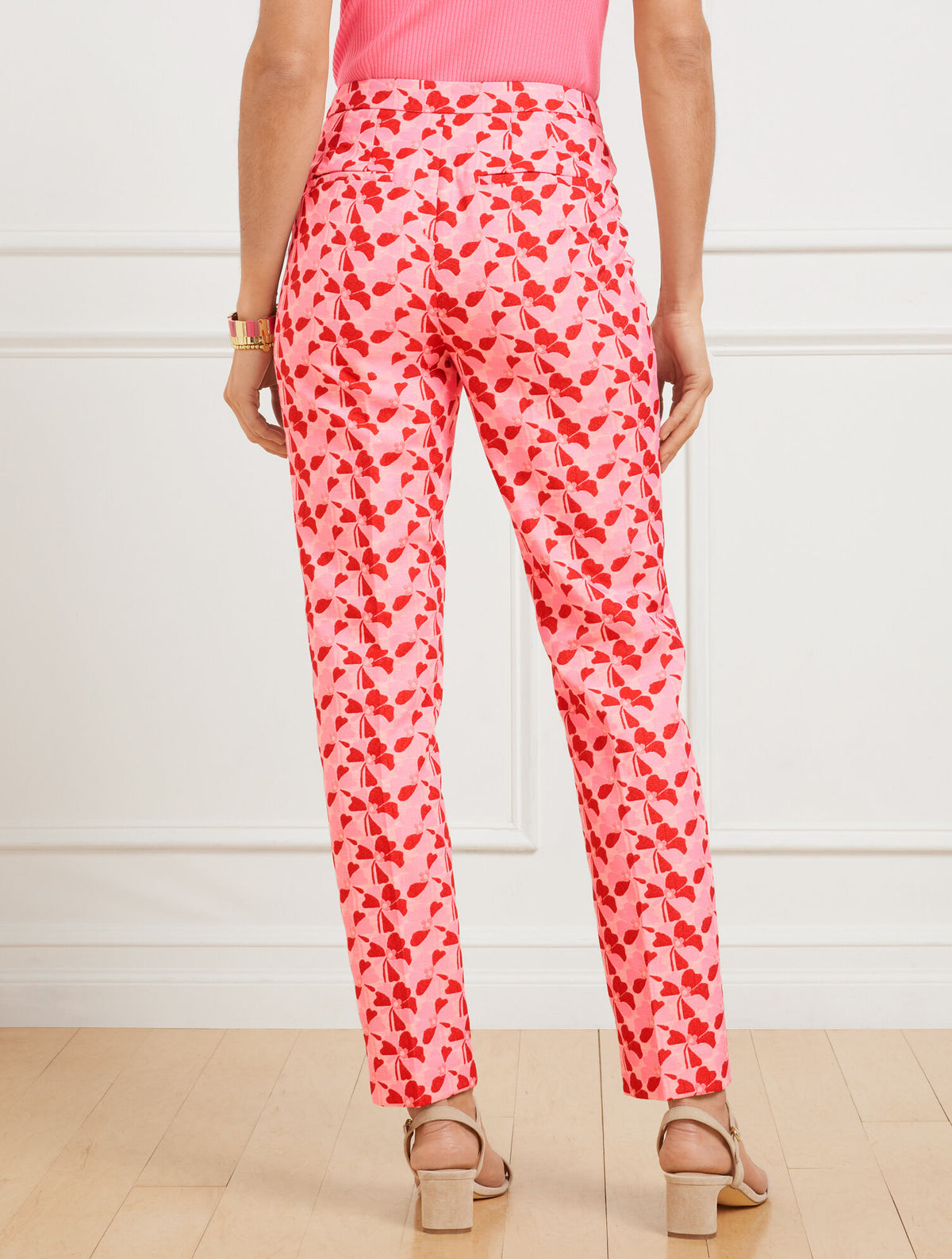 Talbots TALBOTS CHATHAM SLIM ANKLE PANTS - FLORAL JACQUARD