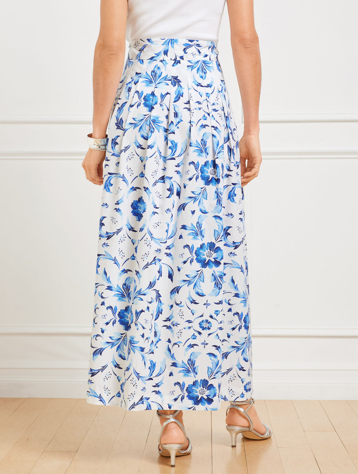 Talbots PIPER PLEATED PATIO SKIRT - BEAUTIFUL SCROLL