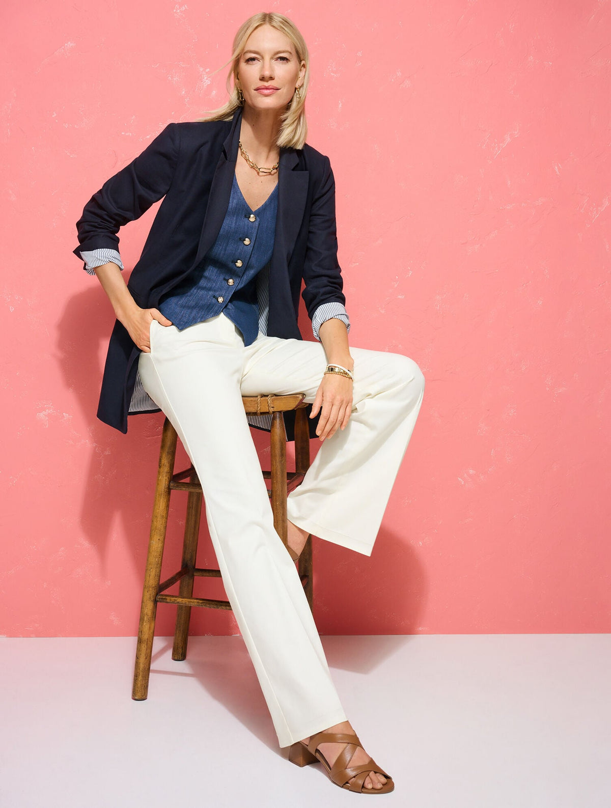 Talbots REFINED DENIM VEST