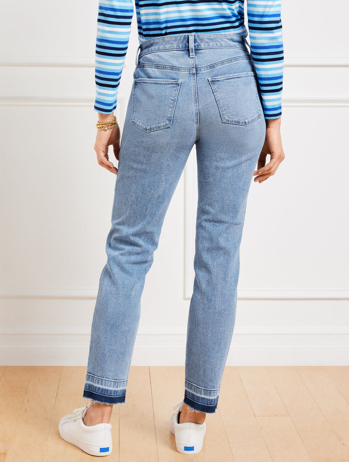 Talbots SLIM ANKLE RELEASED HEM JEANS - PELHAM WASH