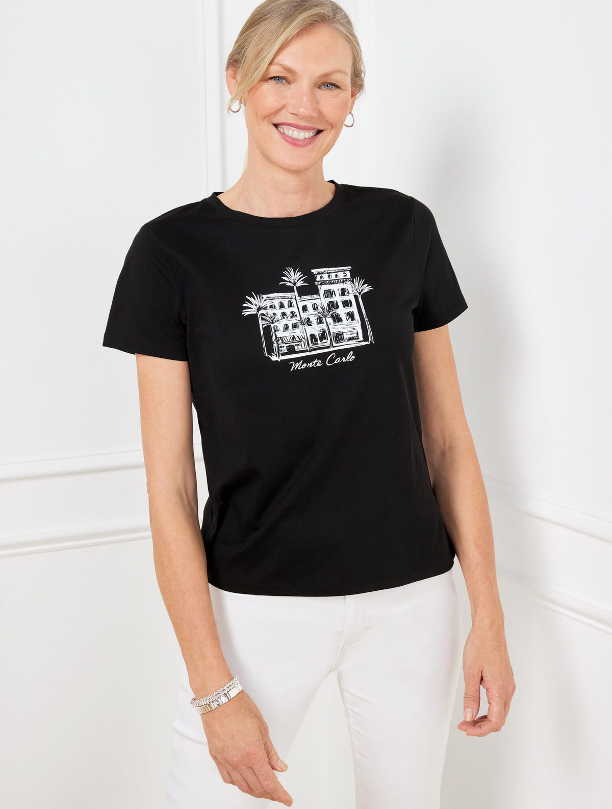 Talbots CREWNECK TEE - MONTE CARLO