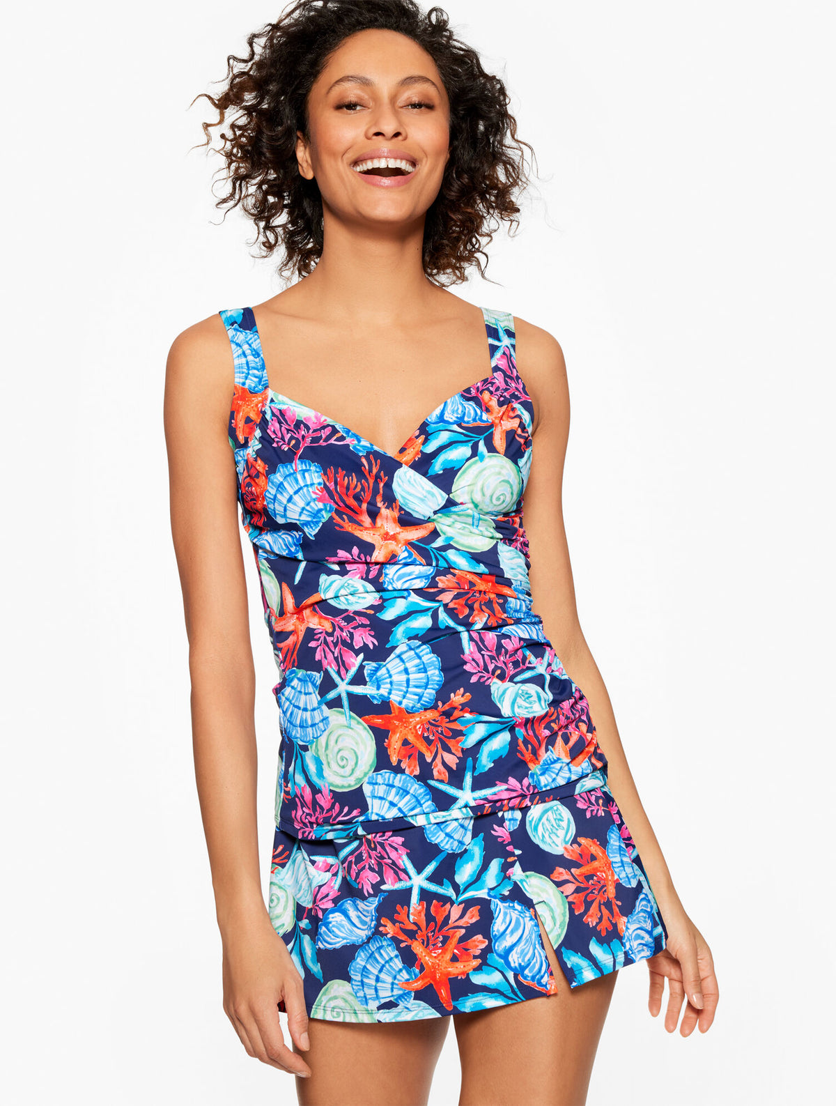 Talbots MIRACLESUIT® SANIBEL TANKINI - CORAL & SHELLS
