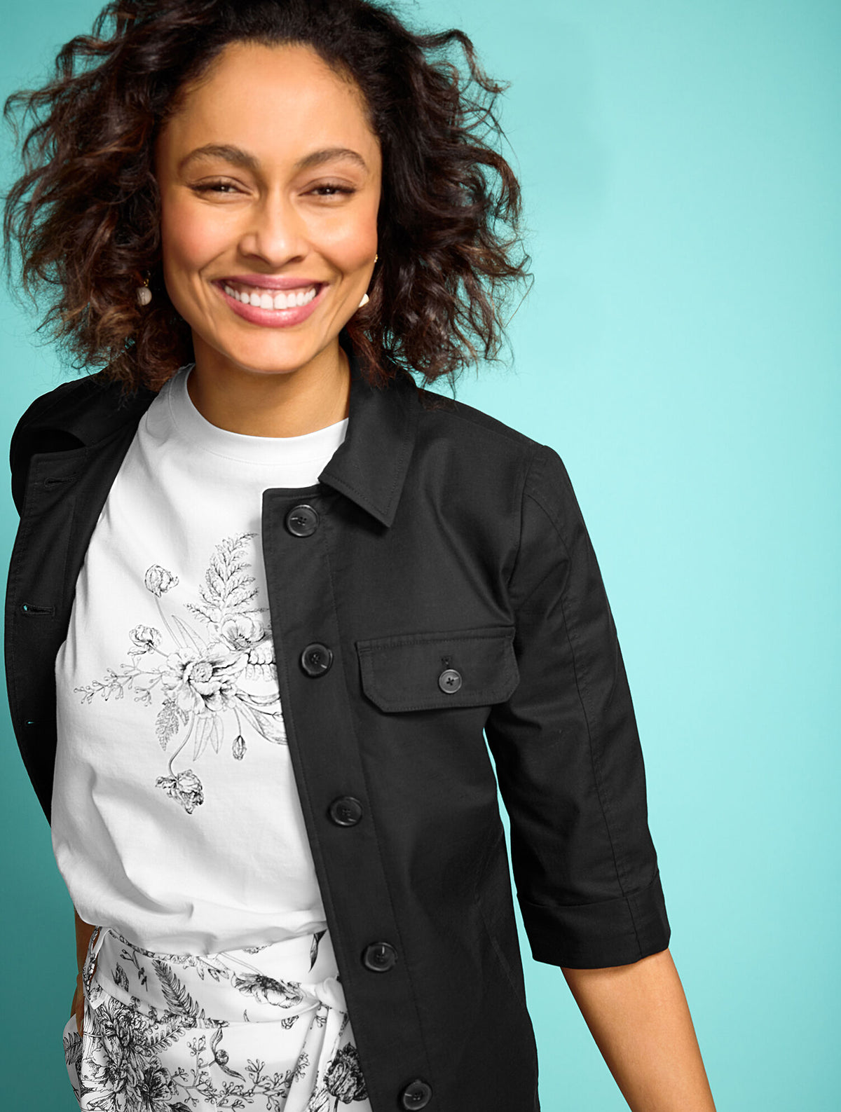 Talbots SLUB TWILL JACKET