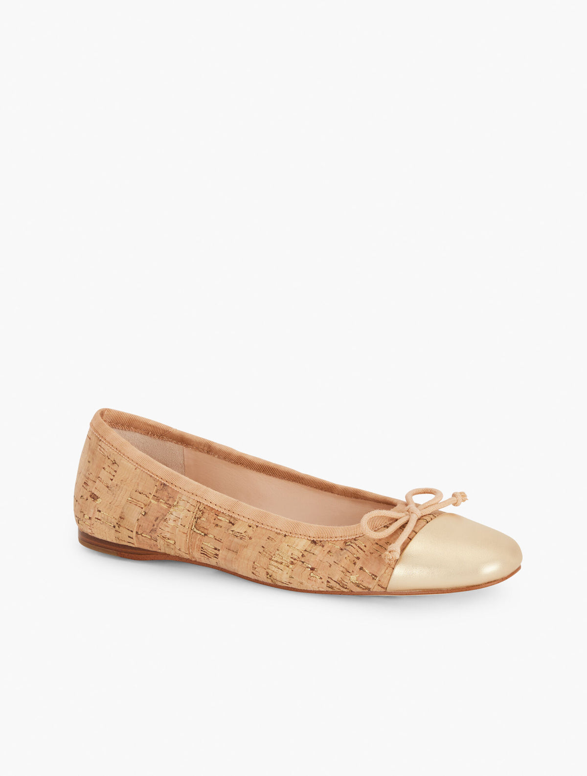 Talbots BLAINE SOFT SOLE CORK BALLET FLATS