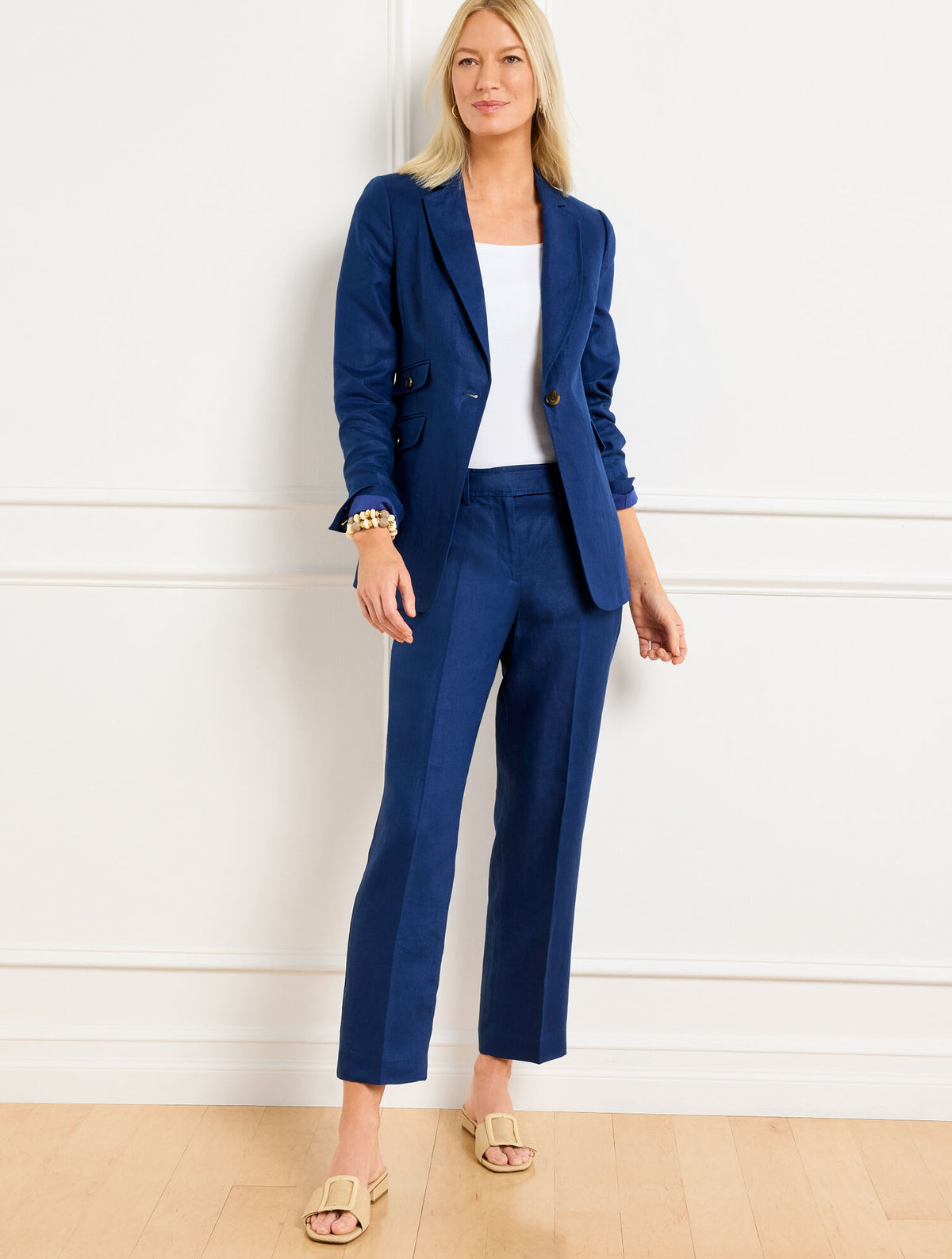 Talbots LUXE IRISH LINEN BLAZER