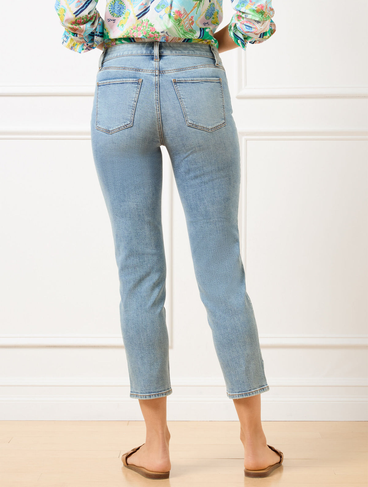 Talbots STRAIGHT CROP JEANS - AMARA WASH