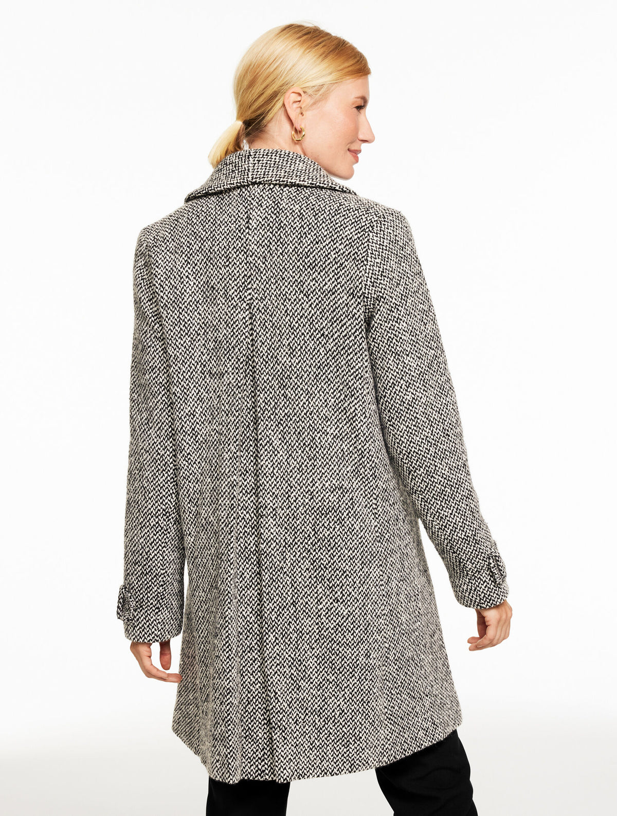 Talbots SHAWL COLLAR COAT - SNUG CHEVRON