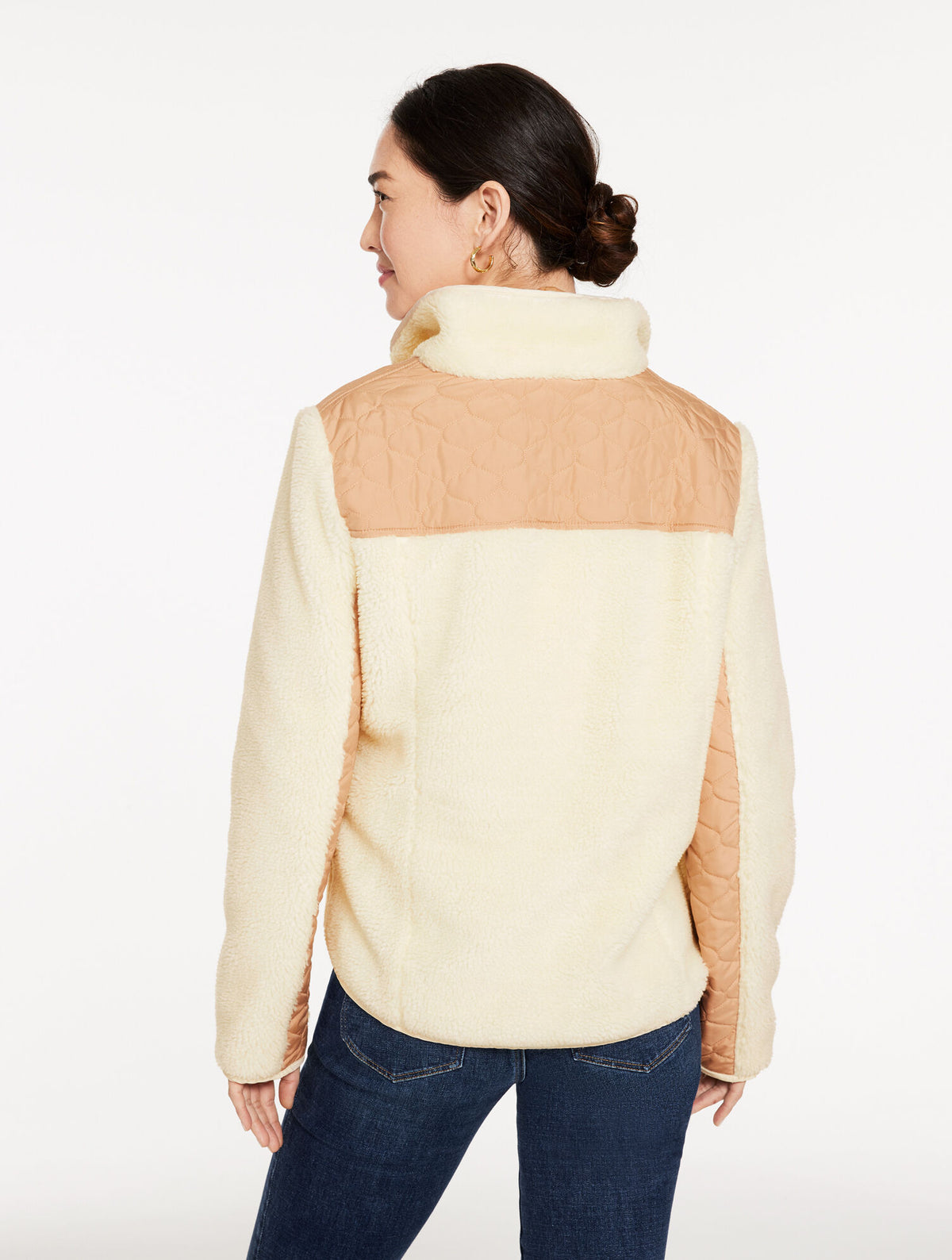 Talbots MIXED MEDIA SHERPA JACKET