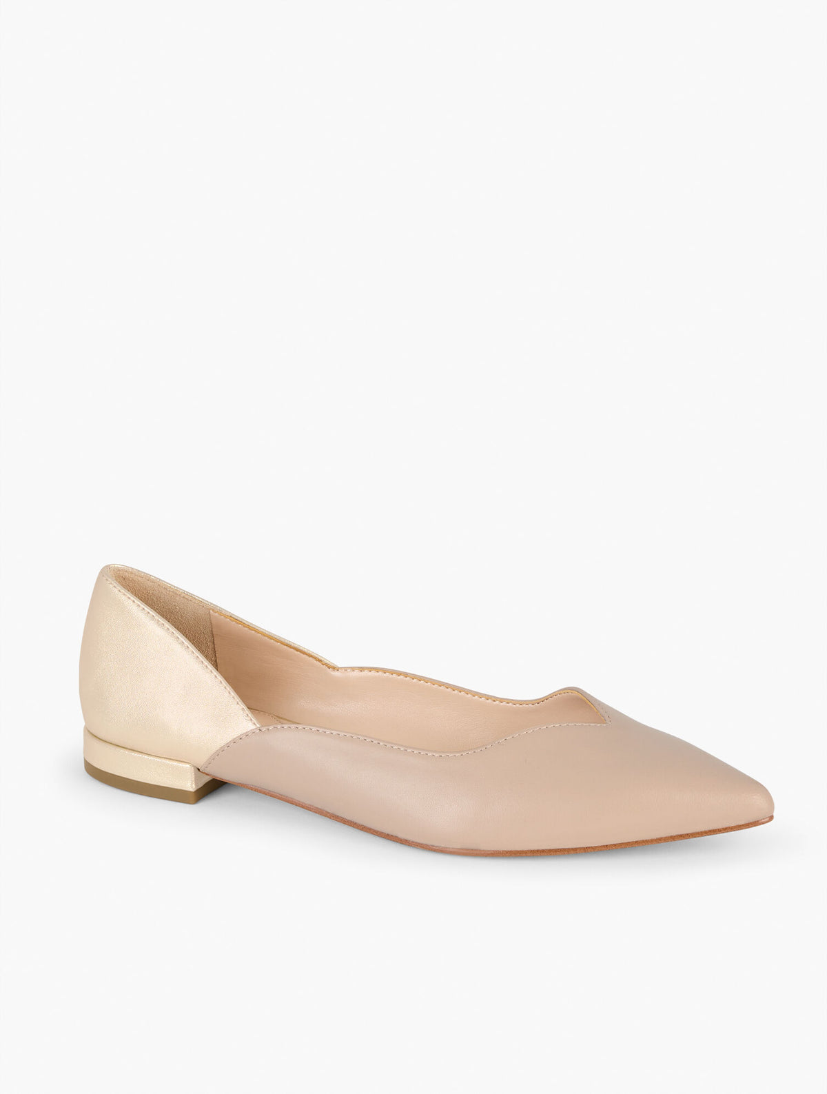 Talbots PORTIA METALLIC NAPPA FLATS