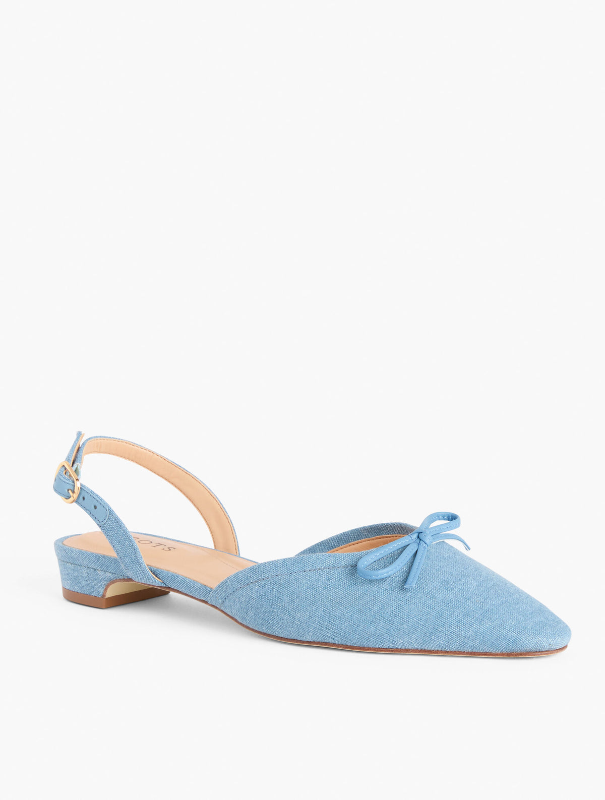Talbots SHELBY LINEN SLINGBACK FLATS