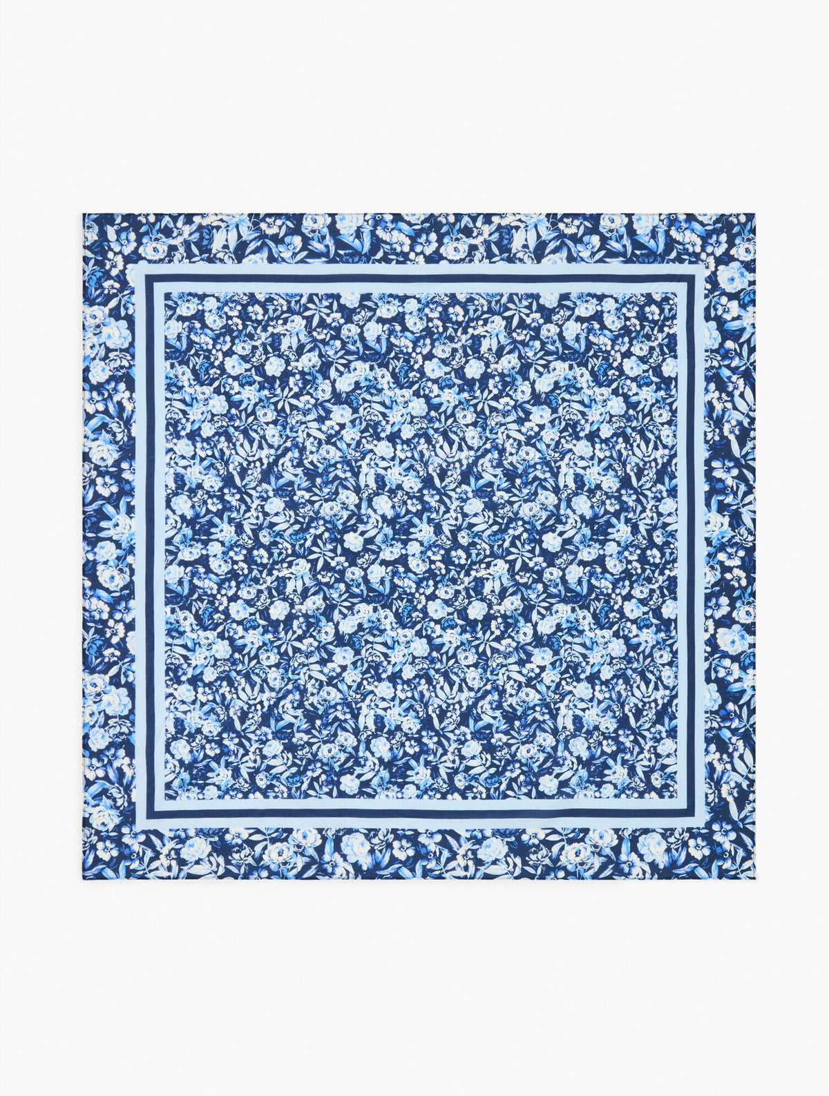 Talbots RAVISHING FLORAL SQUARE SCARF