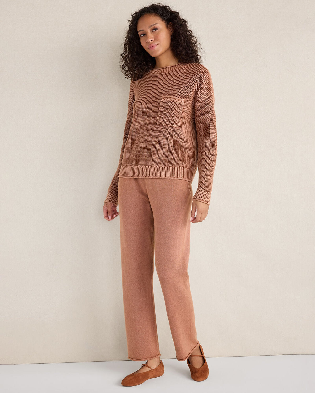 Talbots COTTON KICK FLARE PANTS
