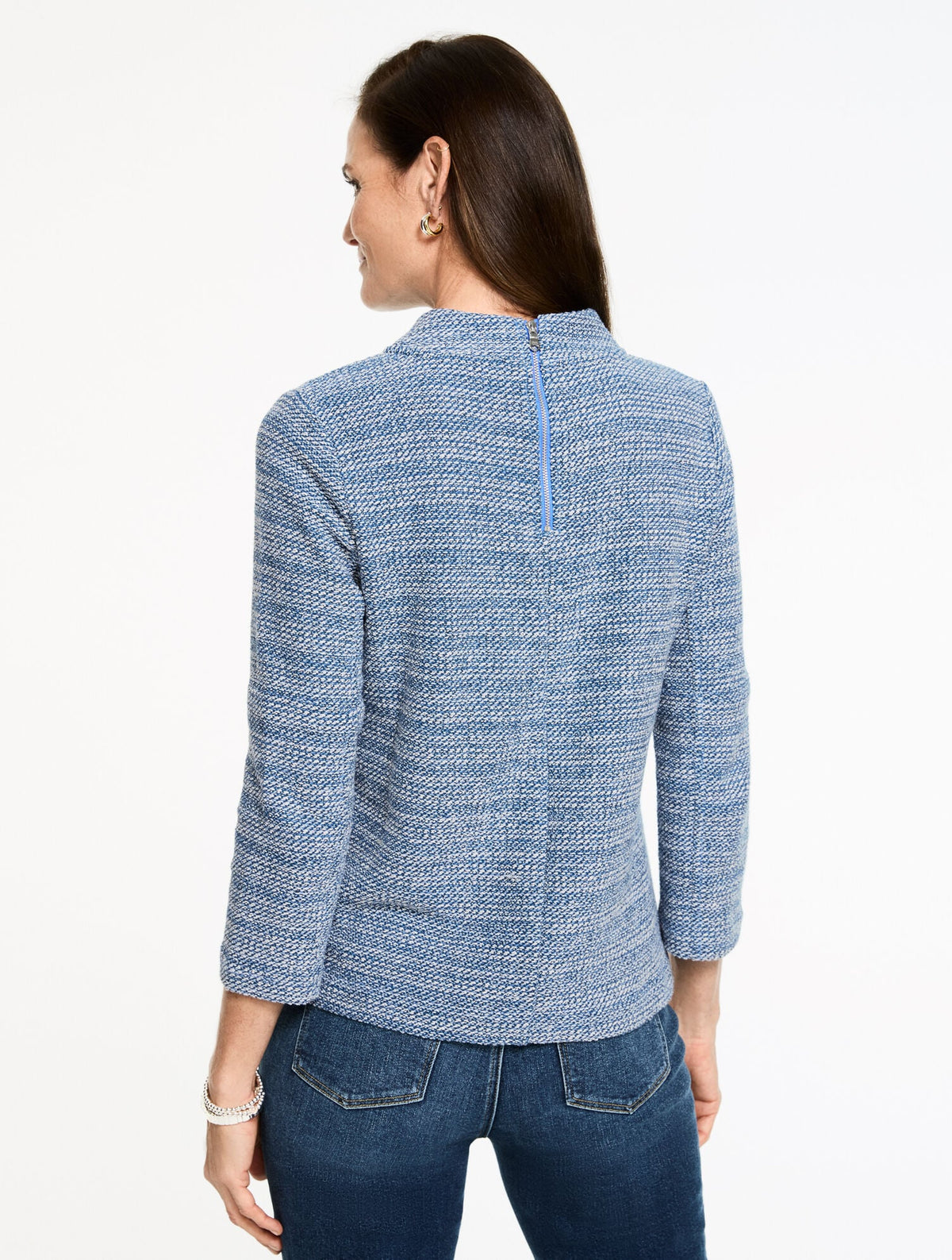 Talbots MOCKNECK KNIT SWING TOP