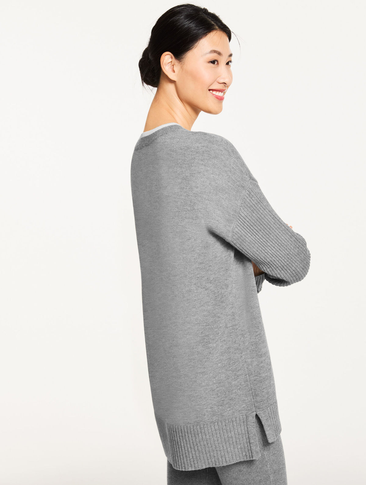 Talbots V-NECK TUNIC SWEATER
