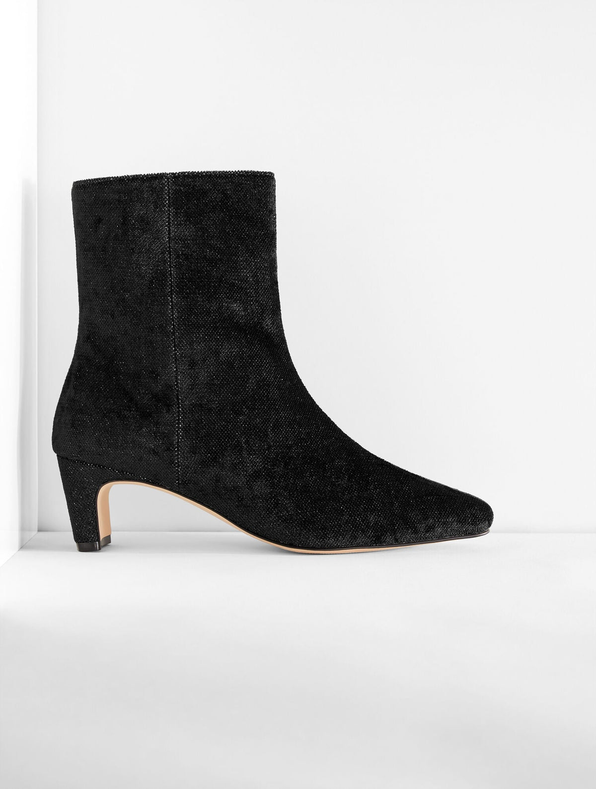 Talbots GALEN CURVED ANKLE BOOTS - SPARKLE VELVET
