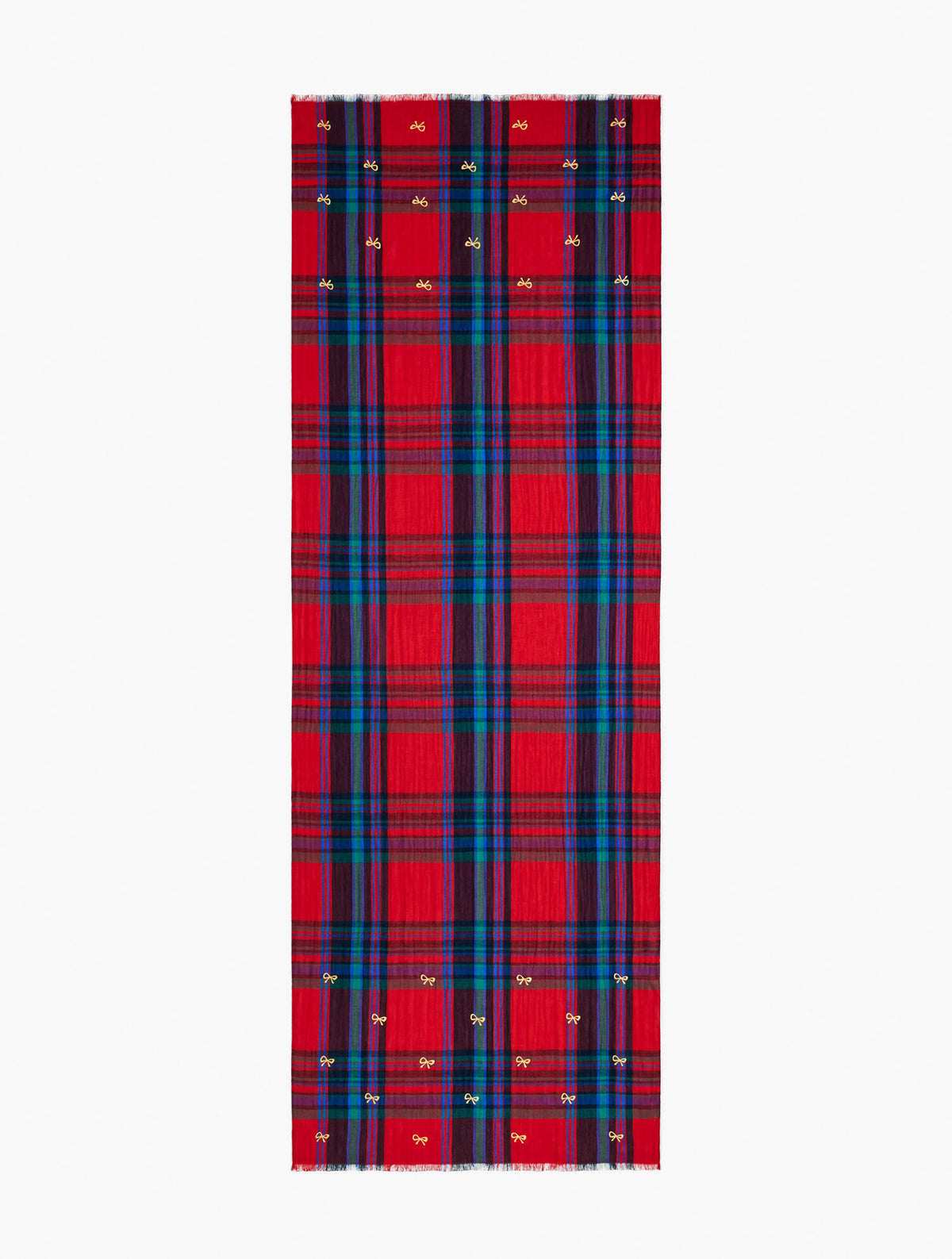 Talbots WISHFUL PLAID OBLONG SCARF