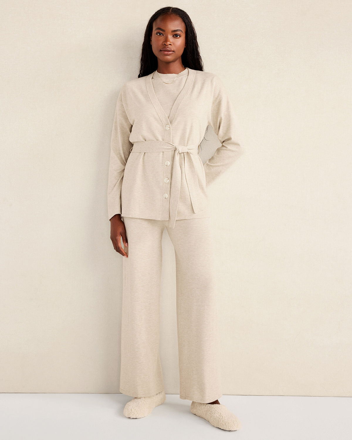 Talbots RELAXED JERSEY WIDE LEG PANTS