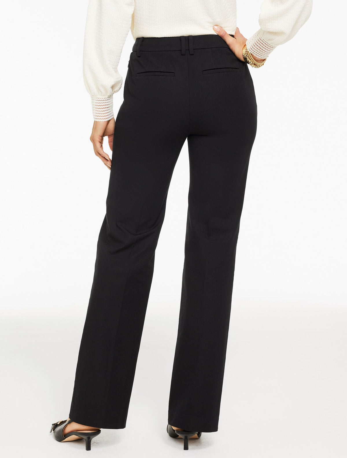 Talbots RELAXED BOOTCUT COTTON BI-STRETCH PANTS