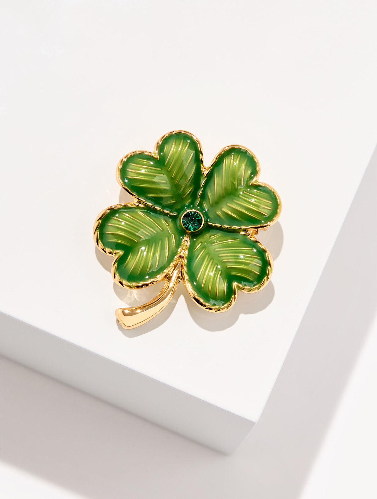 Talbots VINTAGE ENAMEL CLOVER BROOCH