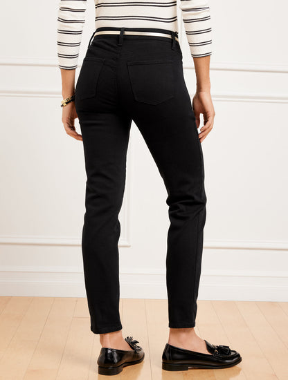 Talbots SLIM ANKLE JEANS - BLACK