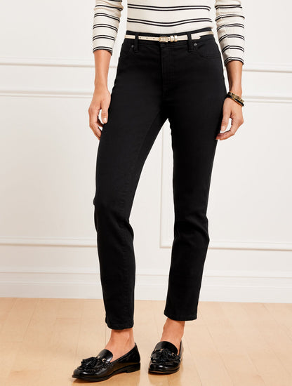 Talbots SLIM ANKLE JEANS - BLACK