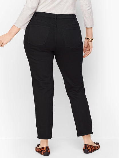 Talbots PLUS SIZE SLIM ANKLE JEANS - BLACK