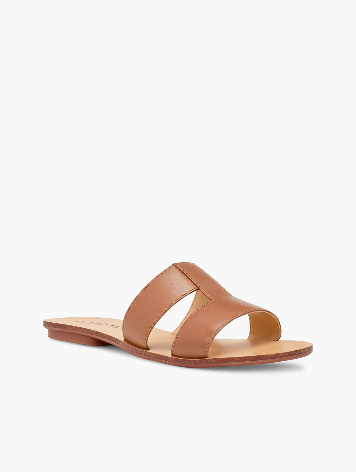 Talbots HANNAH VACHETTA LEATHER SLIDES
