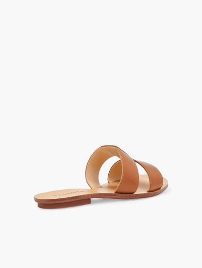 Talbots HANNAH VACHETTA LEATHER SLIDES