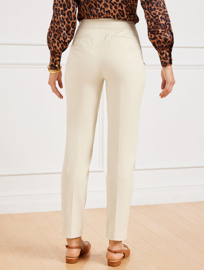 Talbots TALBOTS CHATHAM COTTON BI-STRETCH SLIM ANKLE PANTS - CURVY FIT
