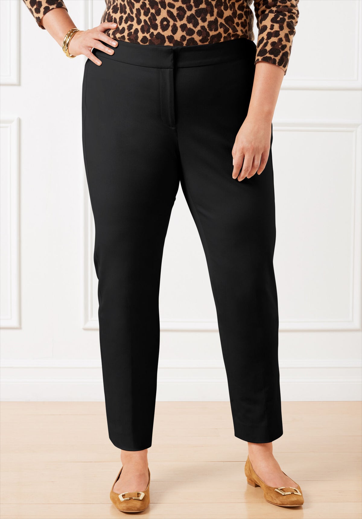 Talbots PLUS EXCLUSIVE TALBOTS CHATHAM COTTON BI-STRETCH SLIM ANKLE PANTS