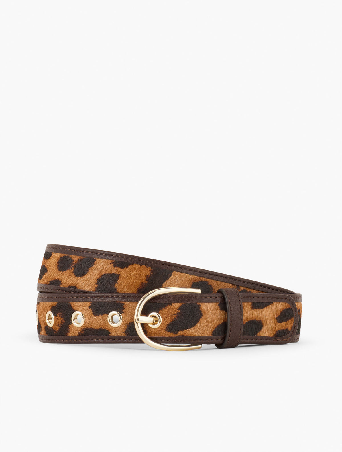 Talbots CALF HAIR BELT - LEOPARD