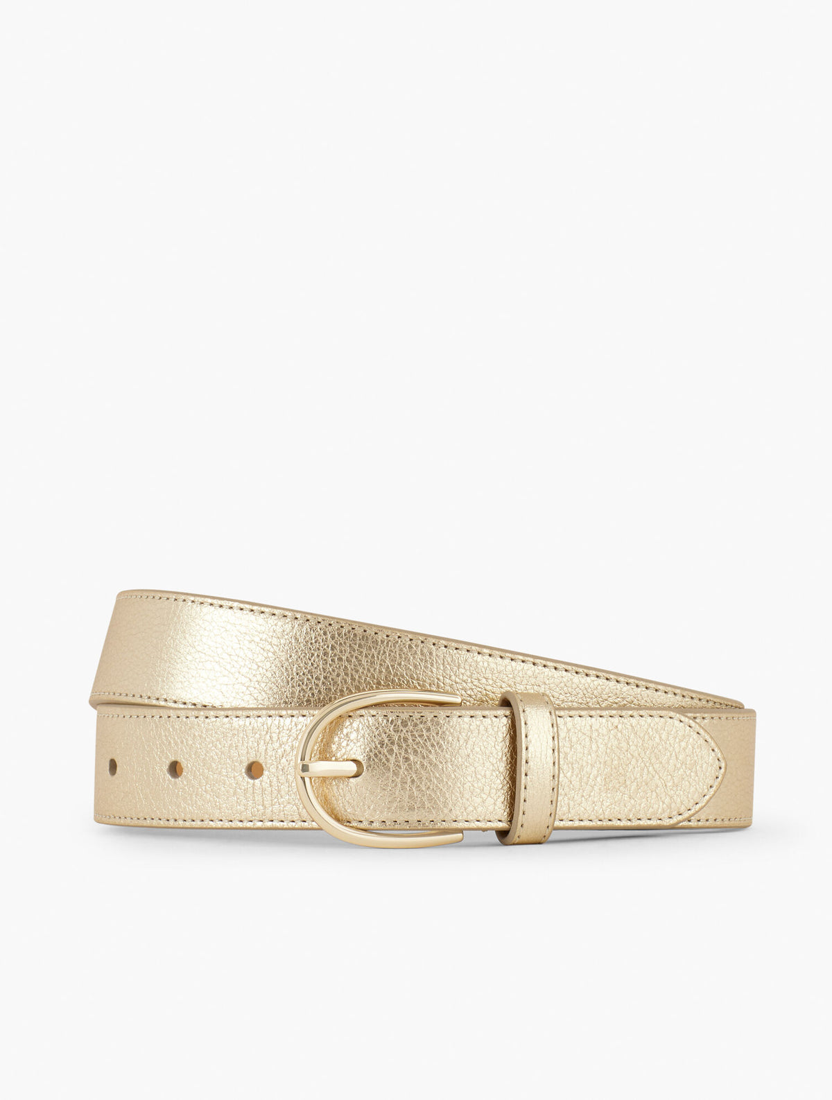 Talbots METALLIC LEATHER BELT
