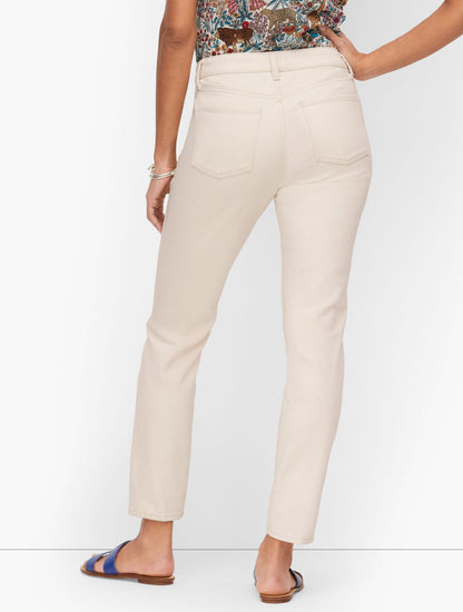 Talbots SLIM ANKLE JEANS - NATURAL