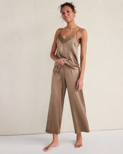 Talbots WASHABLE SILK DOUBLE V SLEEP CAMI