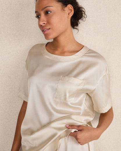 Talbots WASHABLE SILK SLEEP TOP