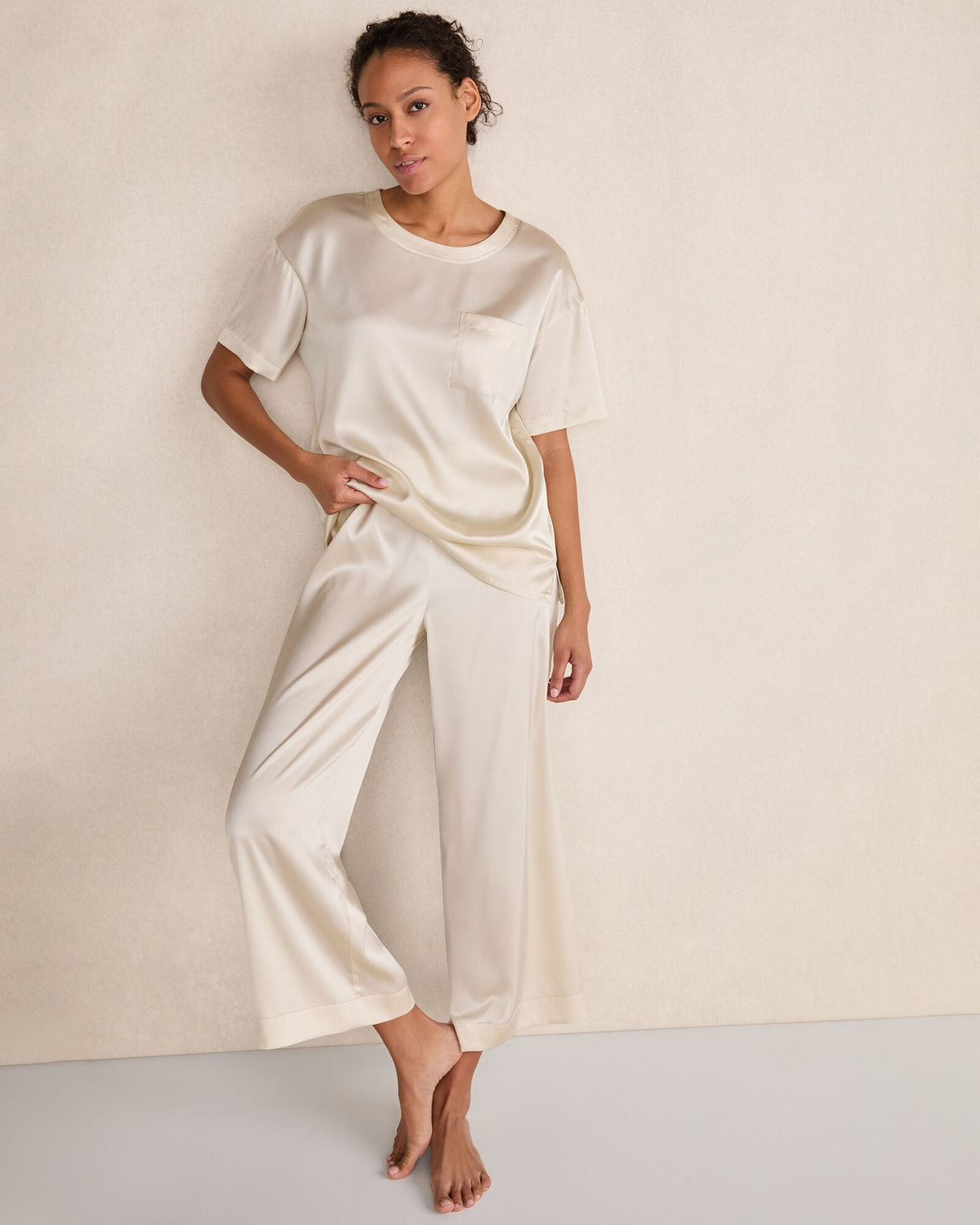 Talbots WASHABLE SILK SLEEP TOP