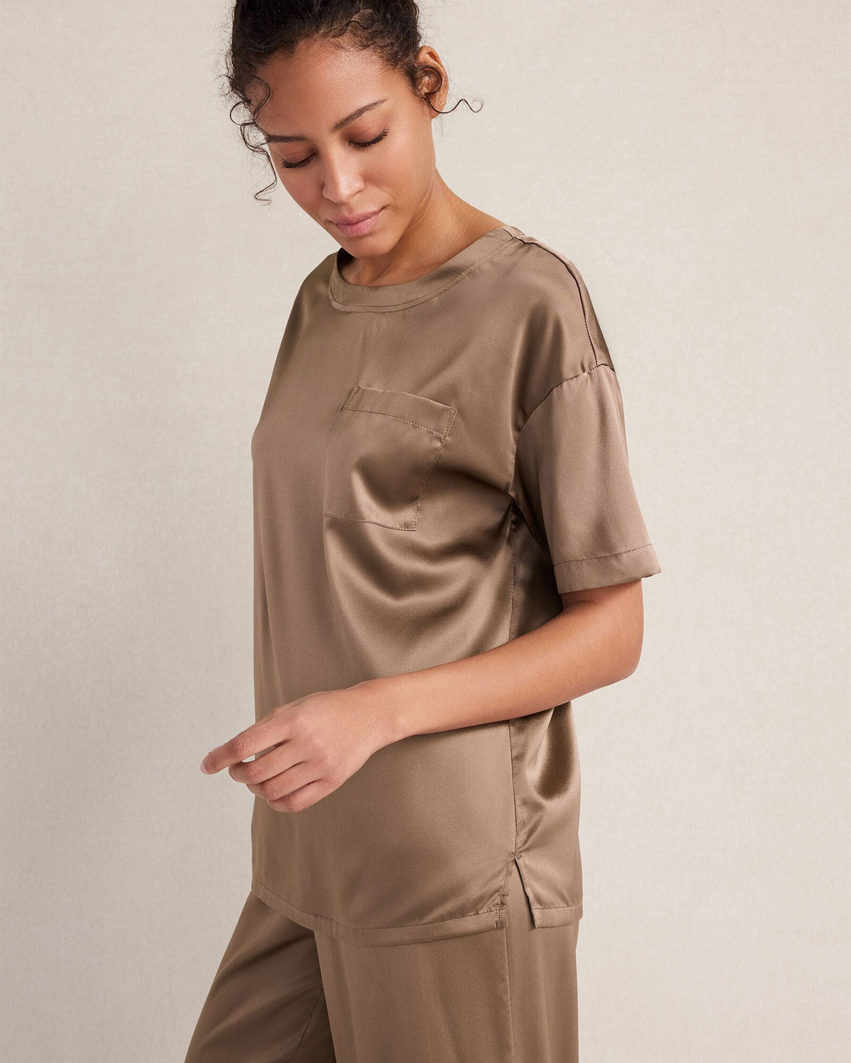 Talbots WASHABLE SILK SLEEP TOP