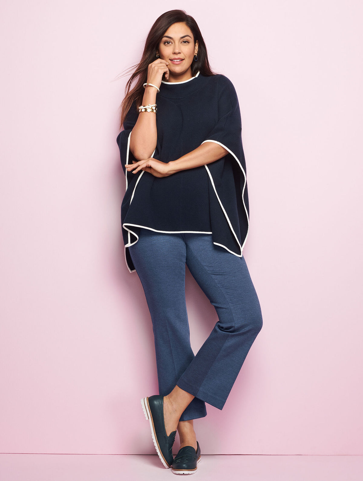 Talbots TALBOTS MONTAUK PANTS - DENIM HEATHER
