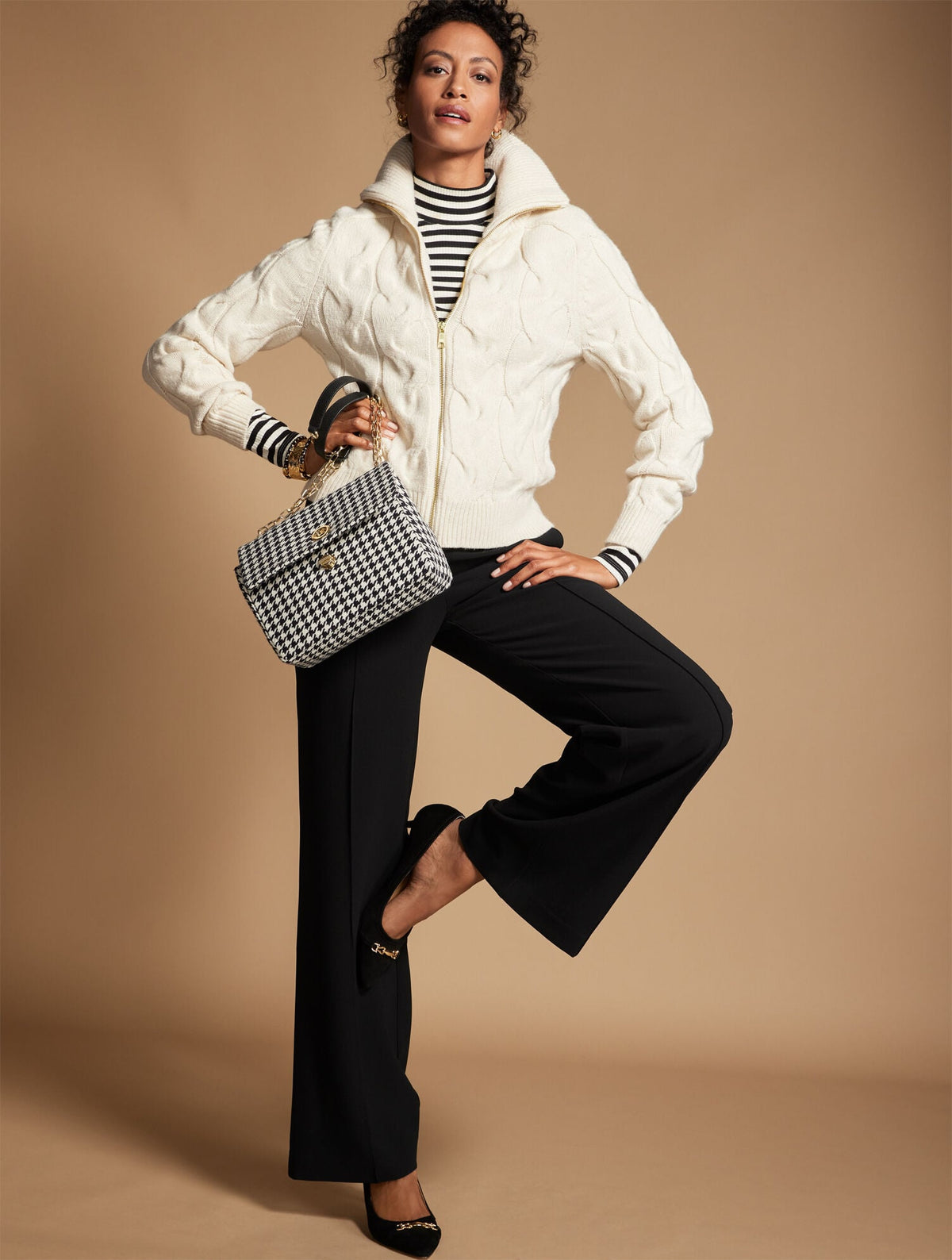 Talbots EASY TRAVEL WIDE LEG PANTS