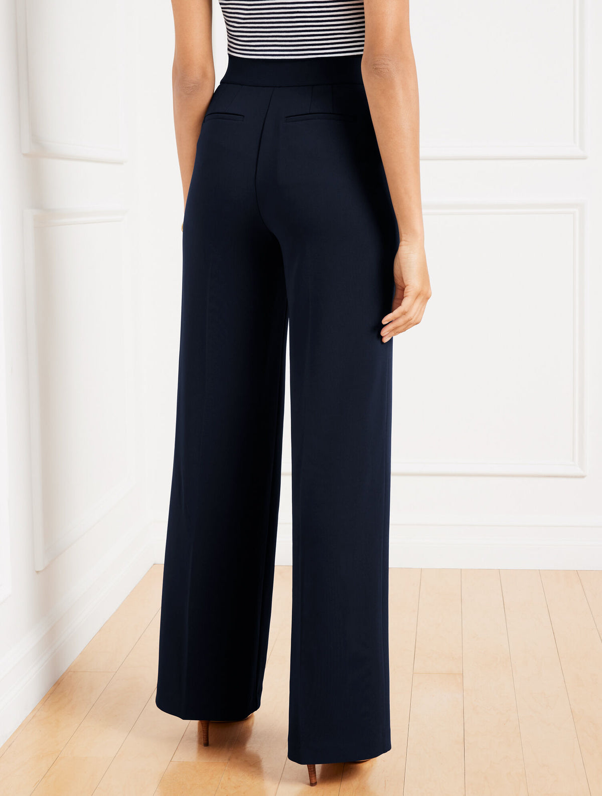 Talbots EASY TRAVEL WIDE LEG PANTS
