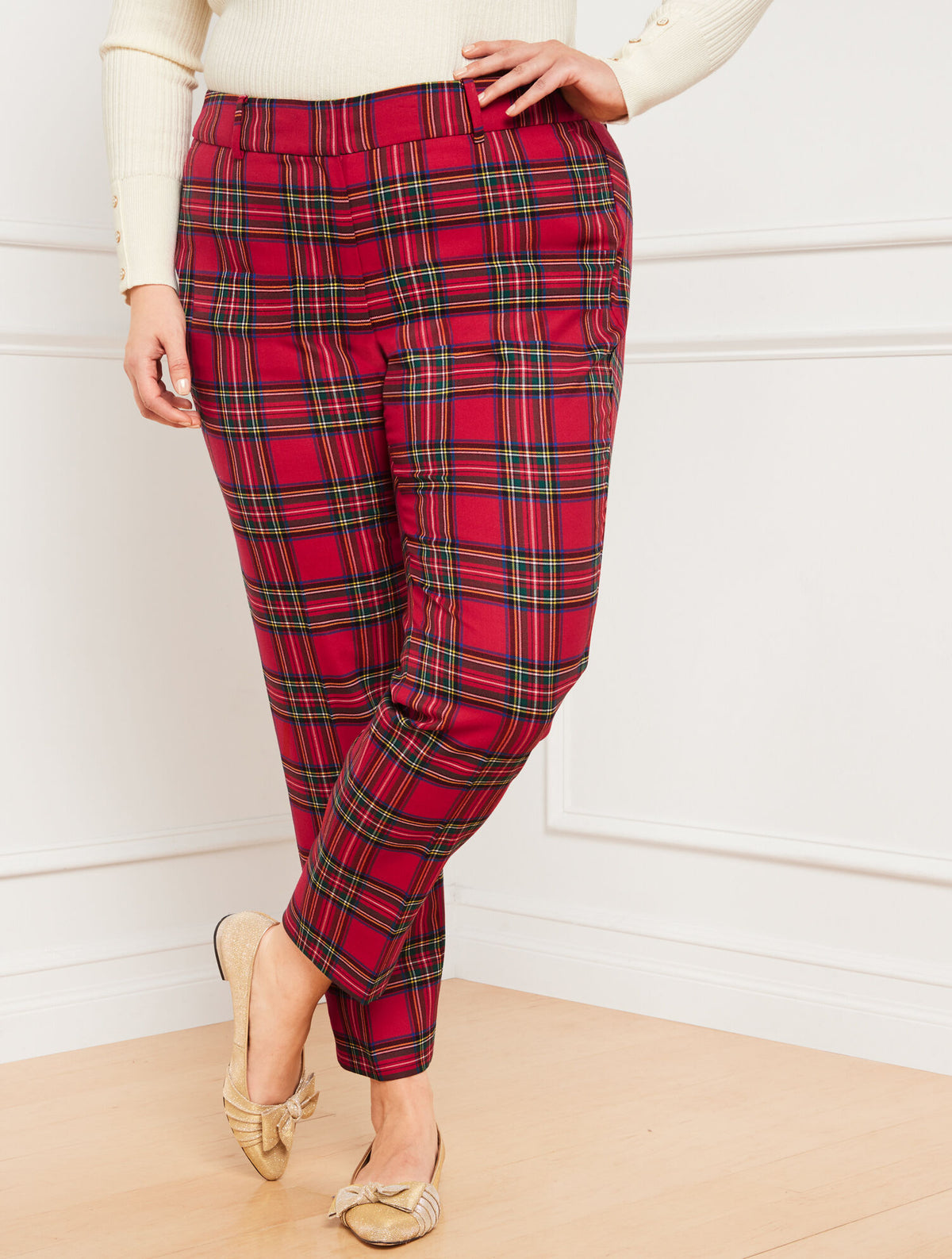 Talbots PLUS EXCLUSIVE TALBOTS HAMPSHIRE ANKLE PANTS - CELEBRATING PLAID