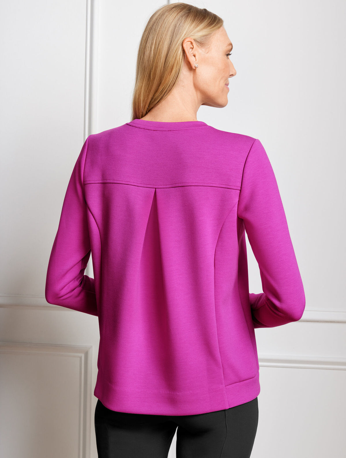 Talbots PLEATED BACK MODERN PULLOVER