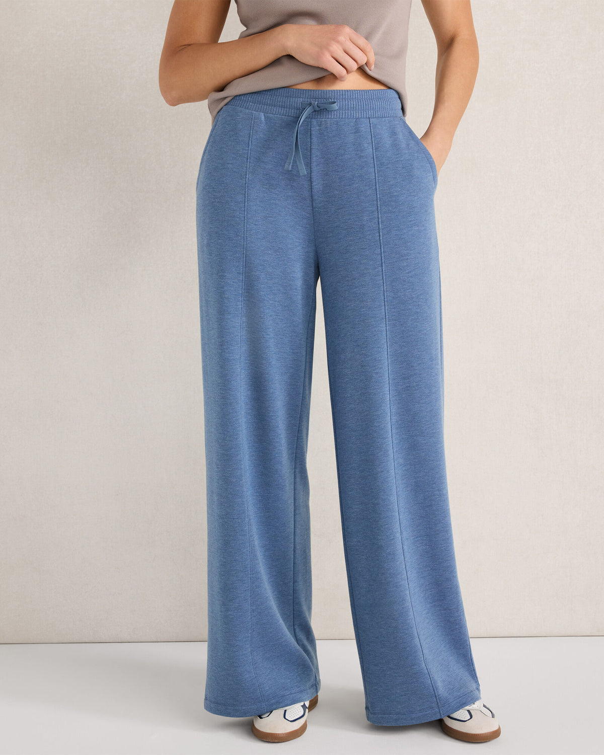 Talbots FLEECE WIDE LEG PANTS