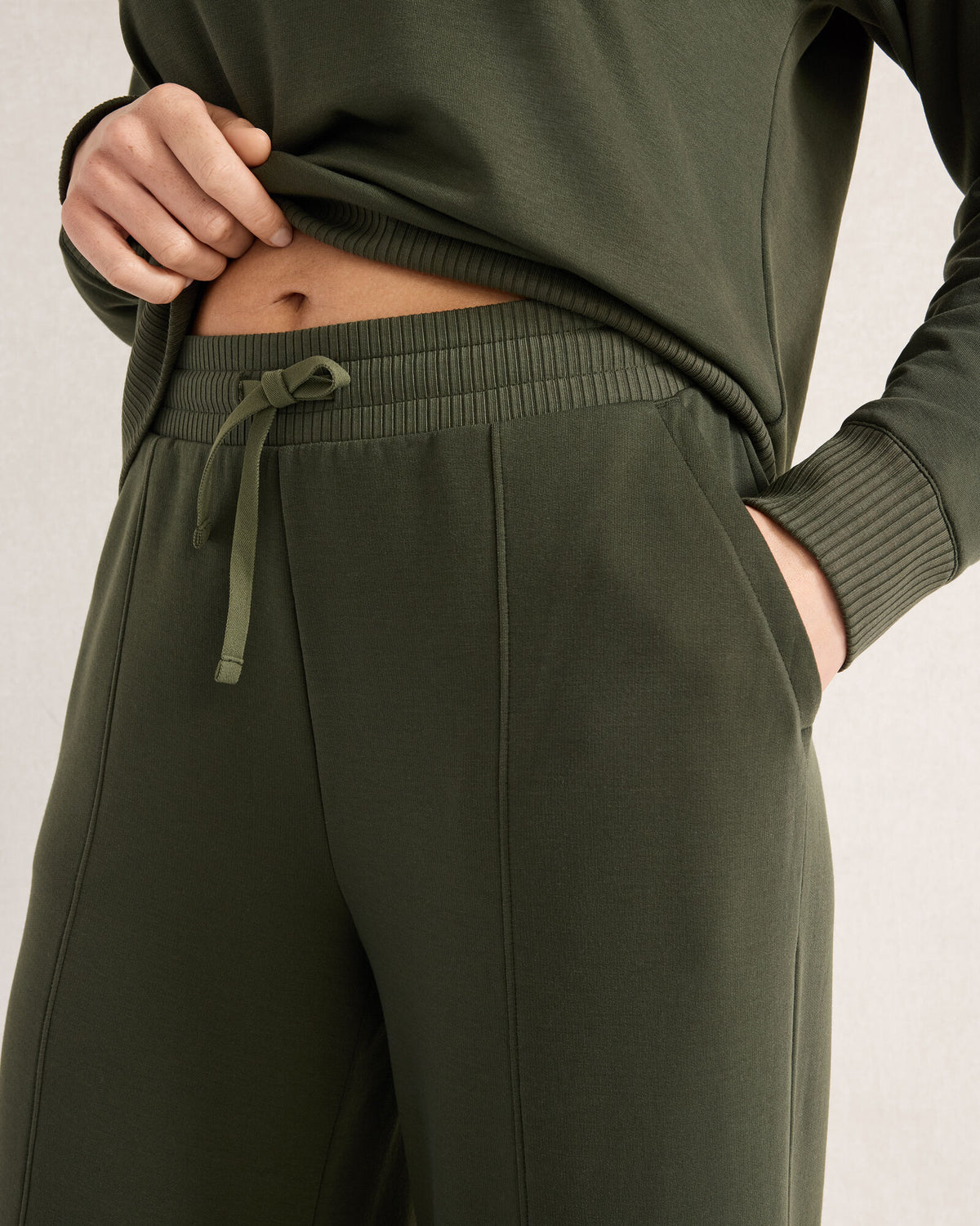 Talbots FLEECE WIDE LEG PANTS